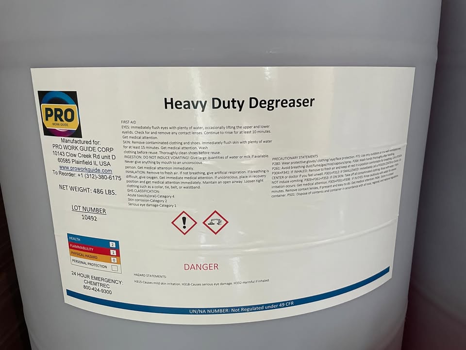 Heavy Duty Purple Degreaser Drum - 55 Gallon and 5 Gallon