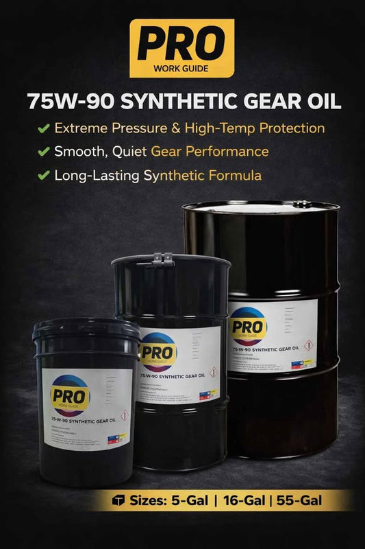 Synthetic 75W-90 Gear Oil (5-16-55 Gallon)