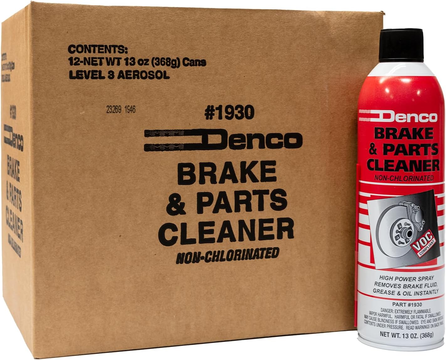 Denco 1930 Industrial & Automotive Brake and Parts Cleaner - High-Efficiency, Non-Chlorinated Formula