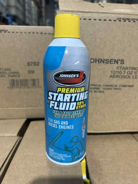 Johnsen's Premium Starting Fluid – 10.7oz (Case of 12)