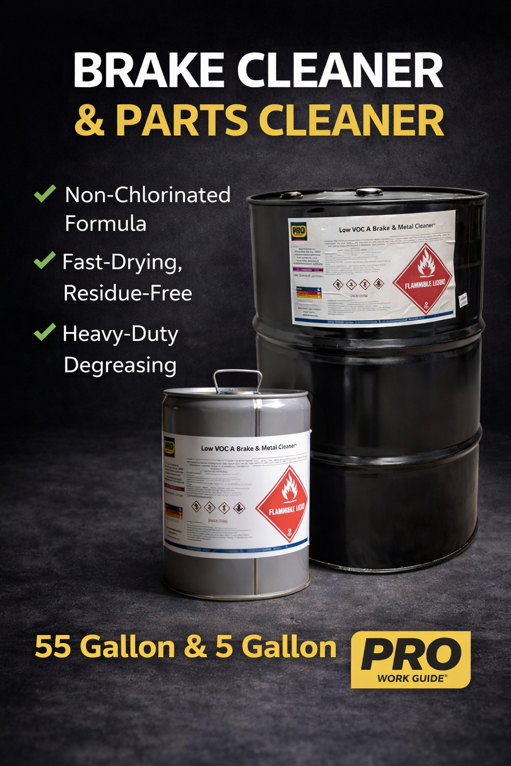 Brake & Parts Cleaner Drum 55 & 5 Gallon
