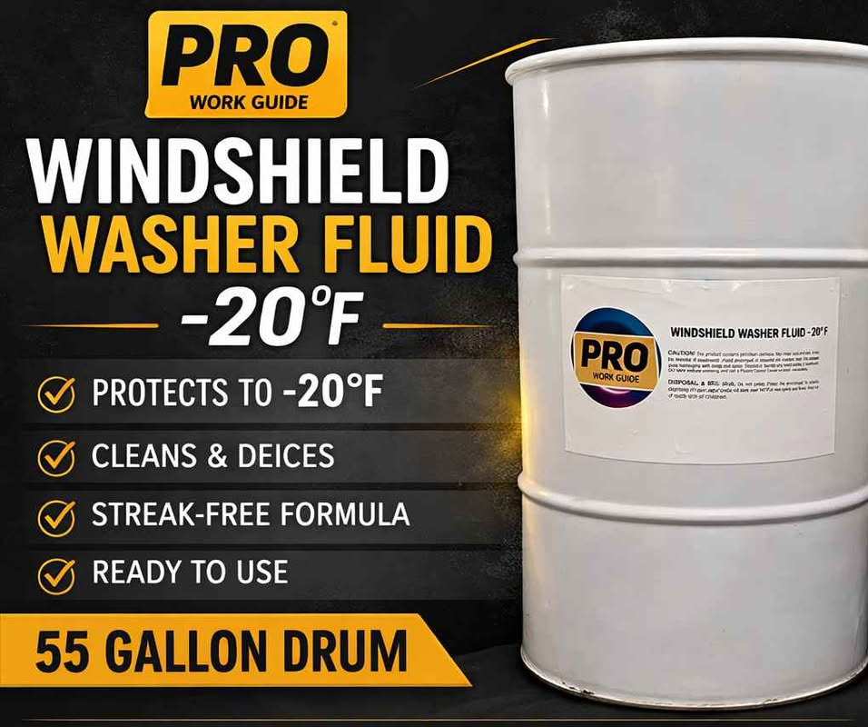 Windshield Washer Fluid (-20°F) – 55 Gallon