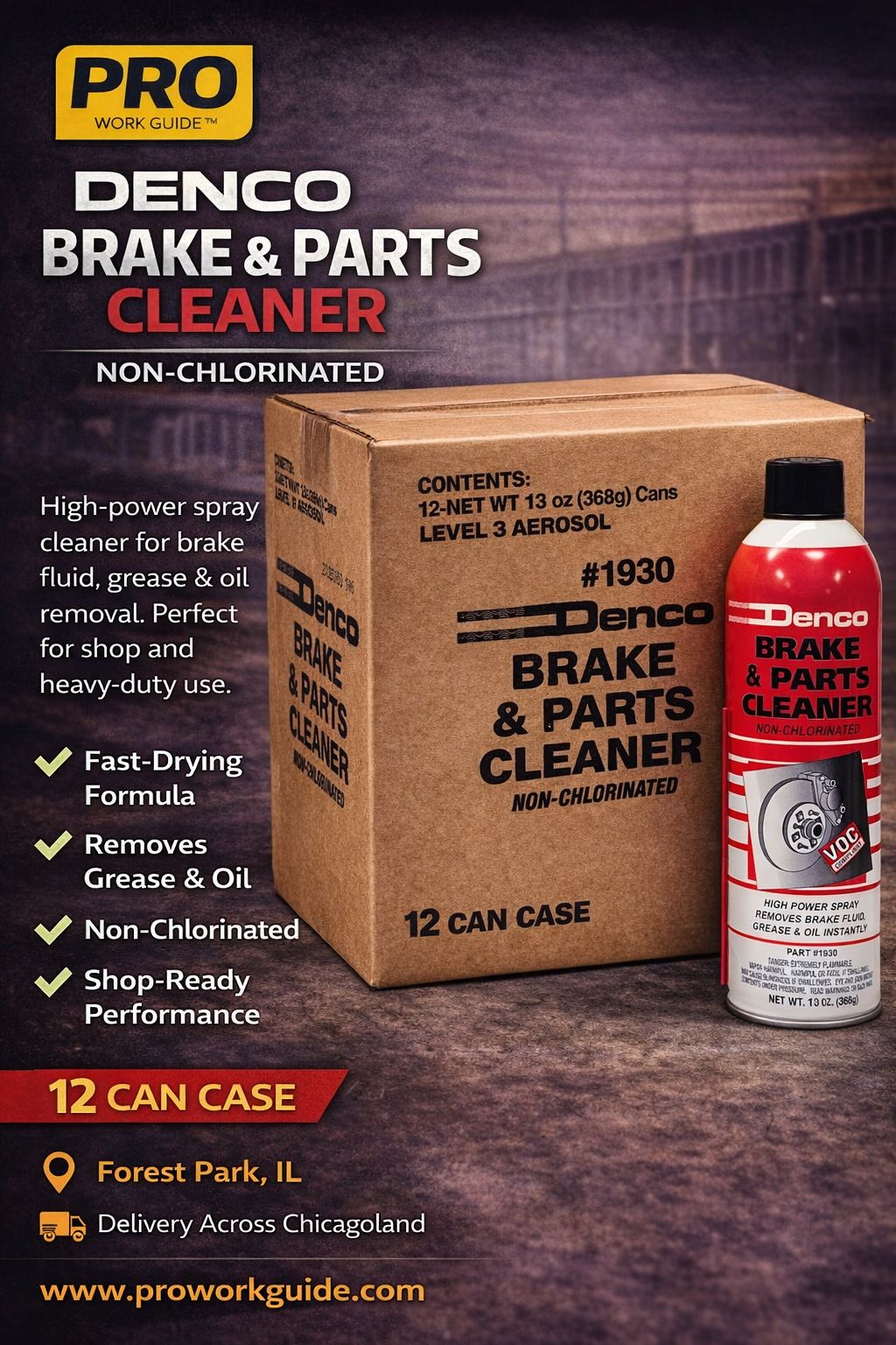 Denco Brake & Parts Cleaner – 13 oz. (Case of 12)